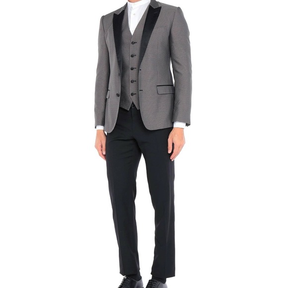 Dolce & Gabbana Black and Gray Suit